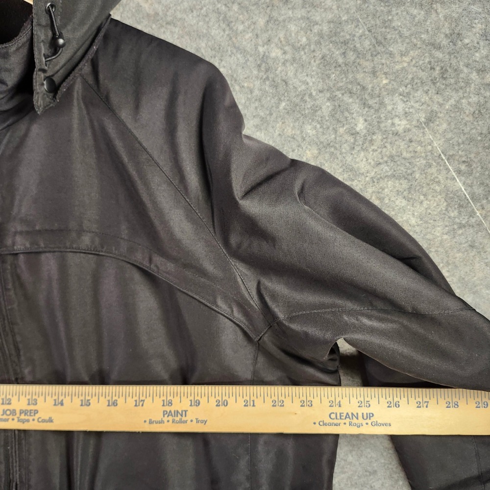 Pacific Trail Men Black Fleece Lined Hooded Parka Jacket XL Full Zip Windbreaker - Picture 6 of 16